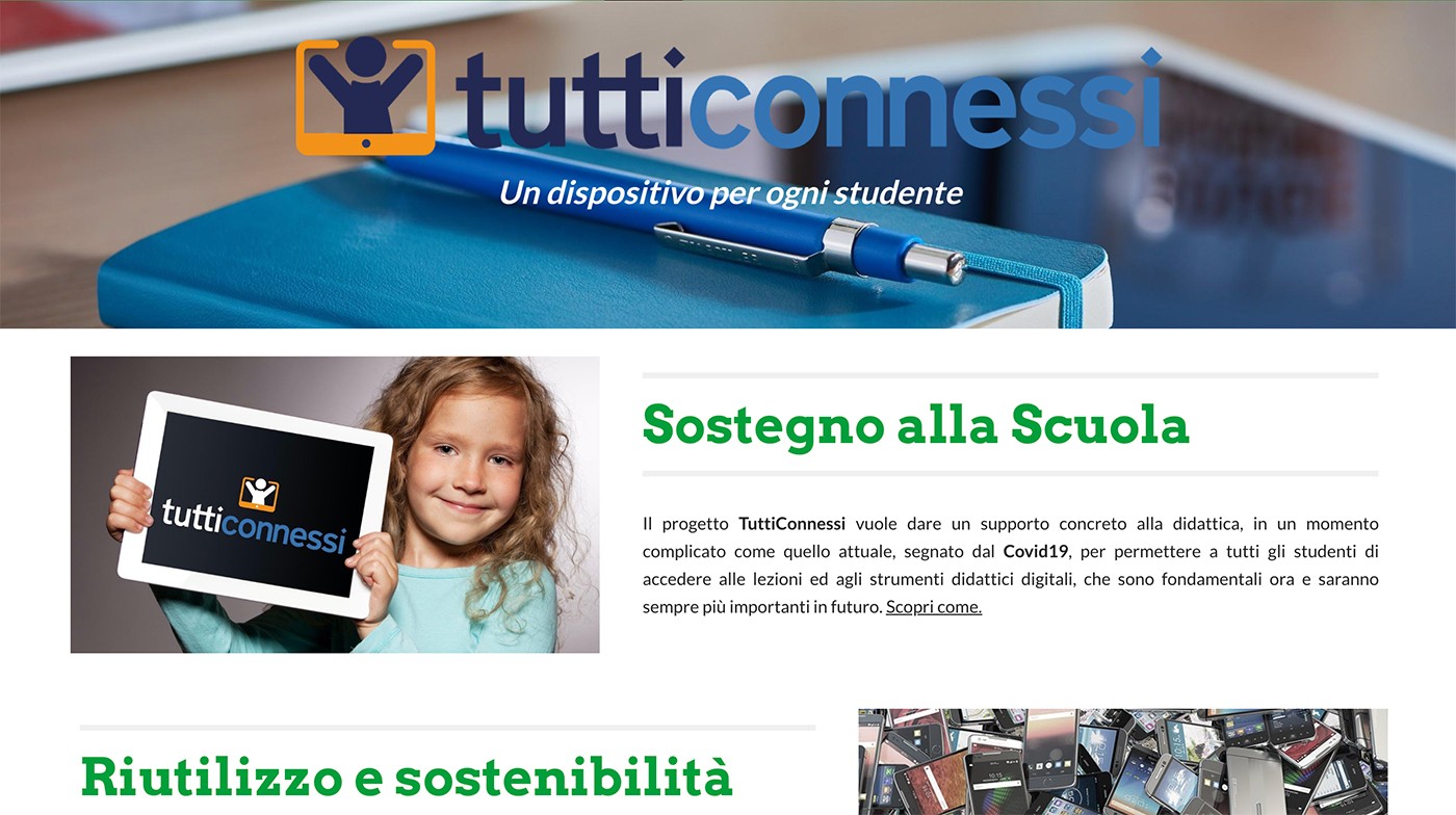 Parte a Torino Tutti Connessi: la raccolta solidale di strumenti informatici per gli studenti